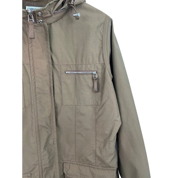 Cherokee Womens Size Large Lined Iridescent Brown/Green Full Zip Hooded Jacket - Picture 4 of 11